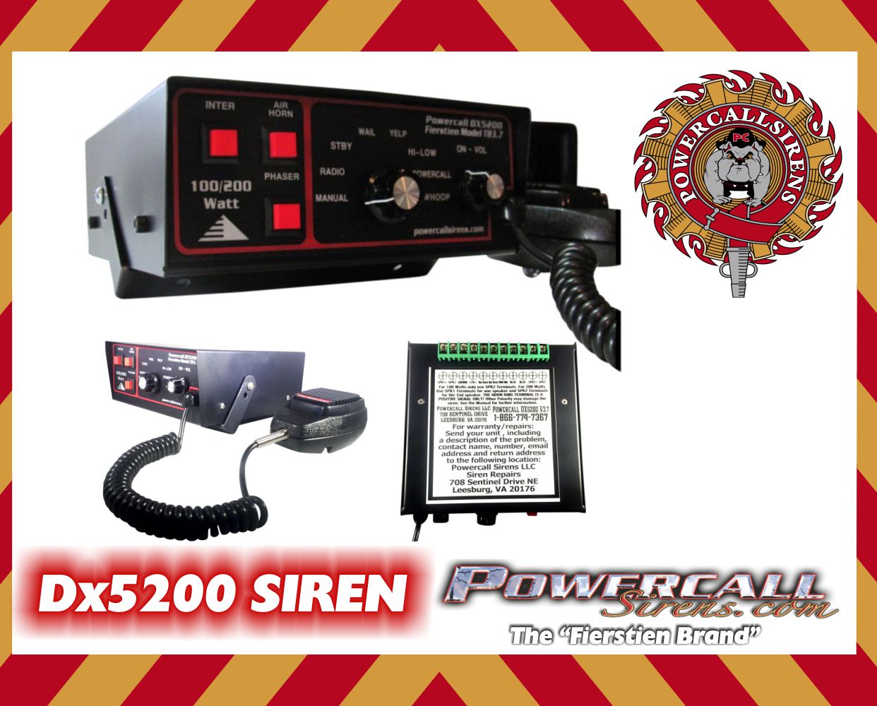 Powercall DX5200 Refurbished Siren / No Warranty / Perfectly Working