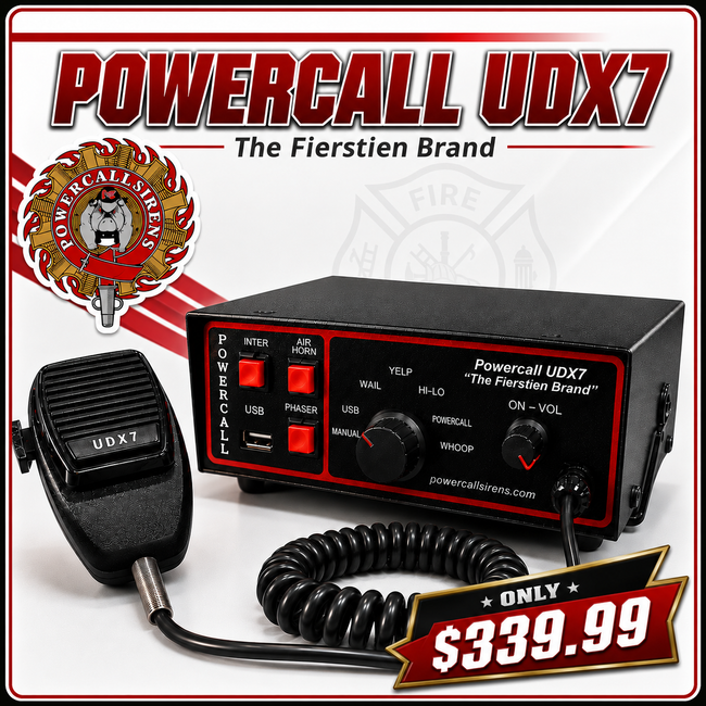 Powercall UDX7 100/200 Watt Emergency Siren (IN STOCK)