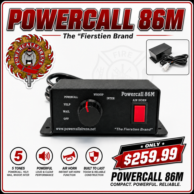 Powercall 86M Remote 100 Watt Emergency Siren (IN STOCK)