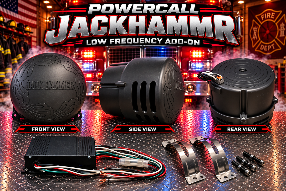 Powercall Jack Hammer Low Frequency 100 Watt Siren Addition (IN STOCK)