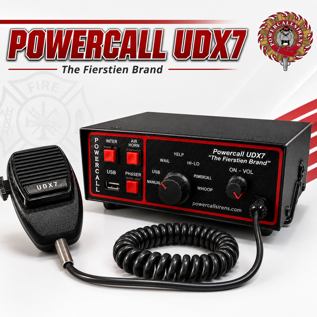 Powercall UDX7 100/200 Watt Emergency Siren (IN STOCK)