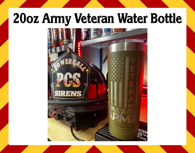 Army Veteran 20oz Water Bottle Flash Sale