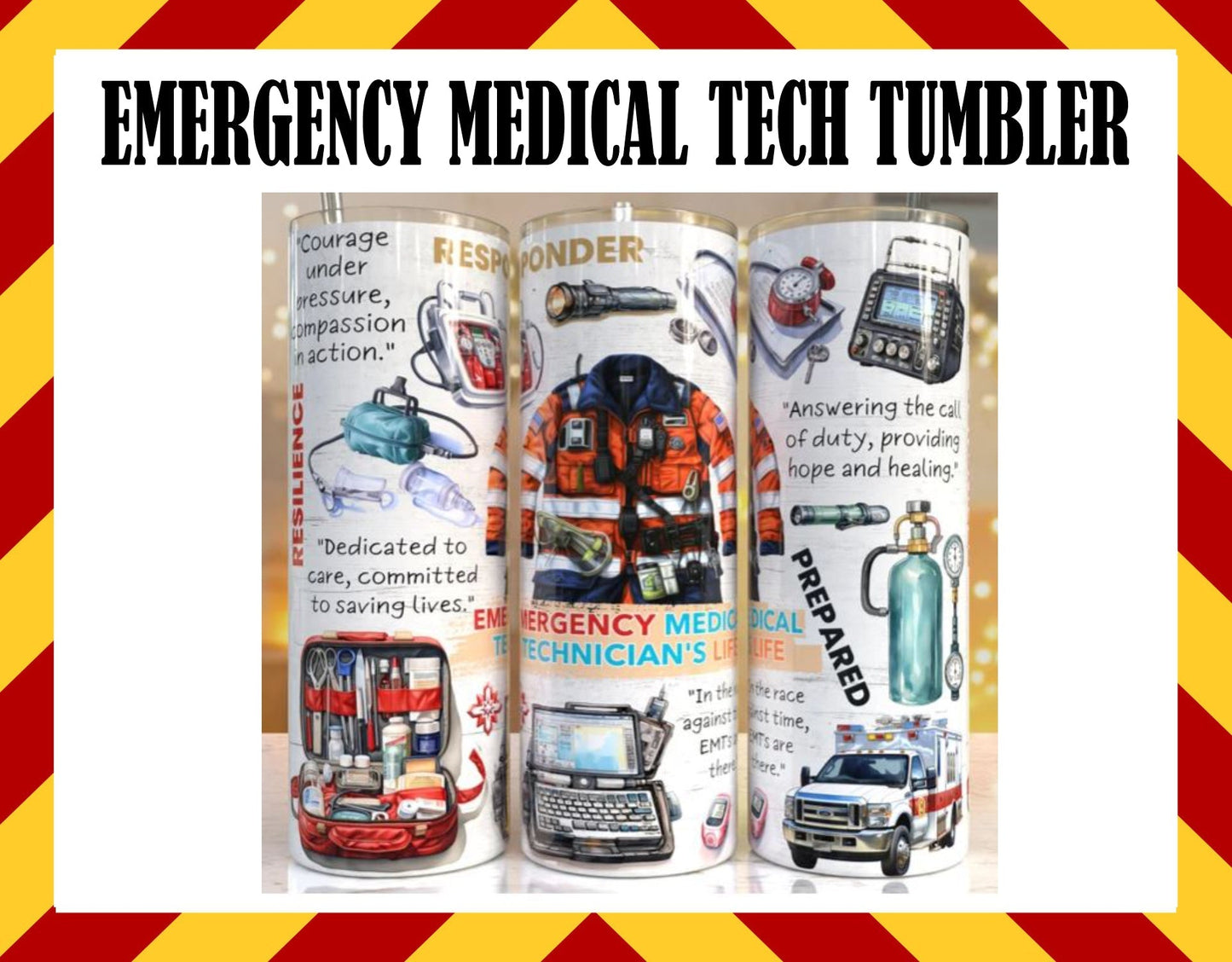Stainless Steel Cup - Emergency Medical Tech Design Hot/Cold Cup