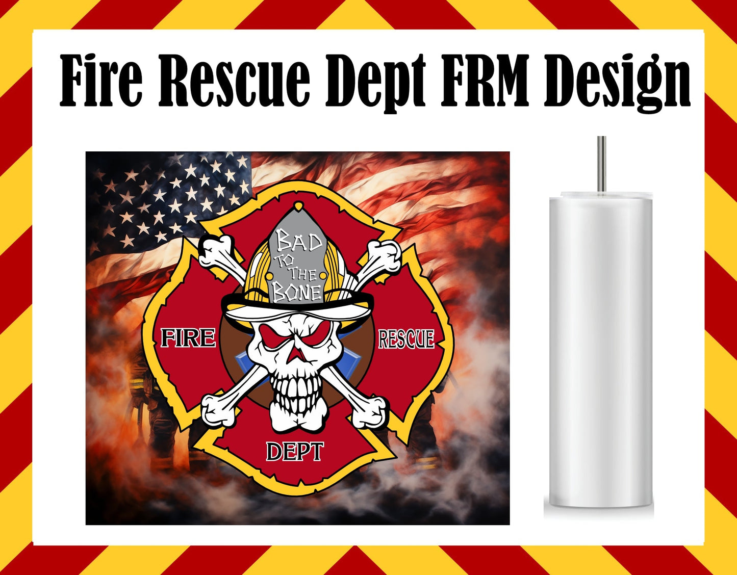 Drink Water Cup - Fire Rescue Dept FRM Design