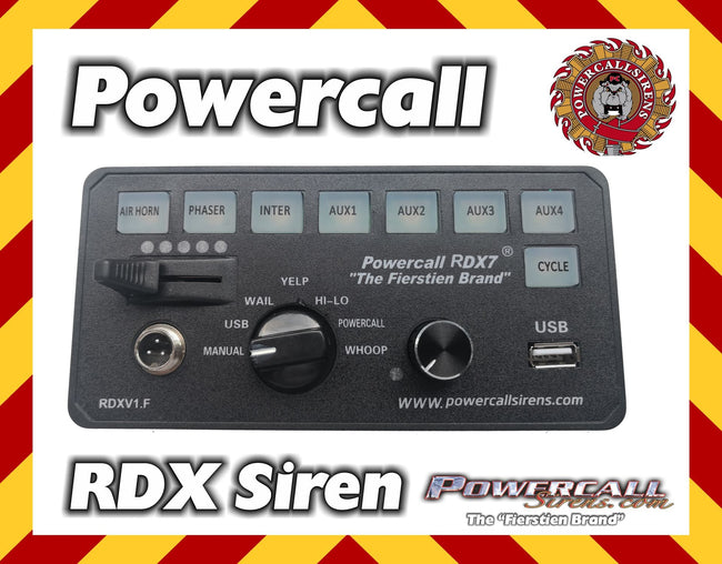 Powercall RDX Remote/Flush Mount Emergency Siren - BETA LISTING - Powercall Sirens LLC