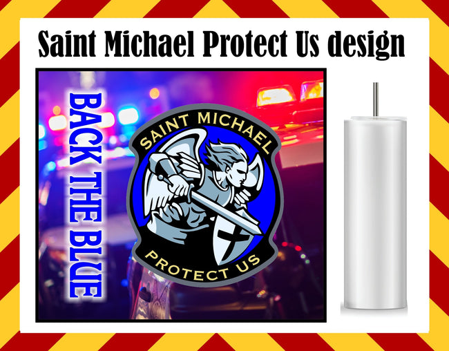 Drink Water Cup - Saint Michael Police Design