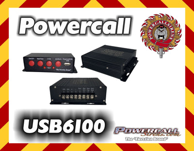 Powercall USB6100 MP3 100 Watt Amplifier - Powercall Sirens LLC