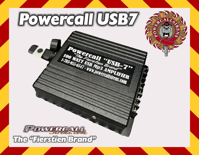 Powercall USB7 100 Watt usb (MP3) Sound Amplifier - Powercall Sirens LLC