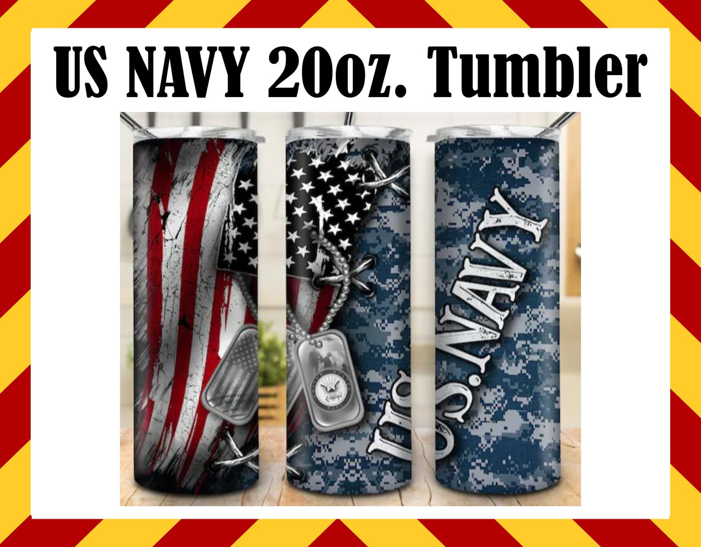 Stainless Steel Cup -  US Navy Military Design Hot/Cold Cup