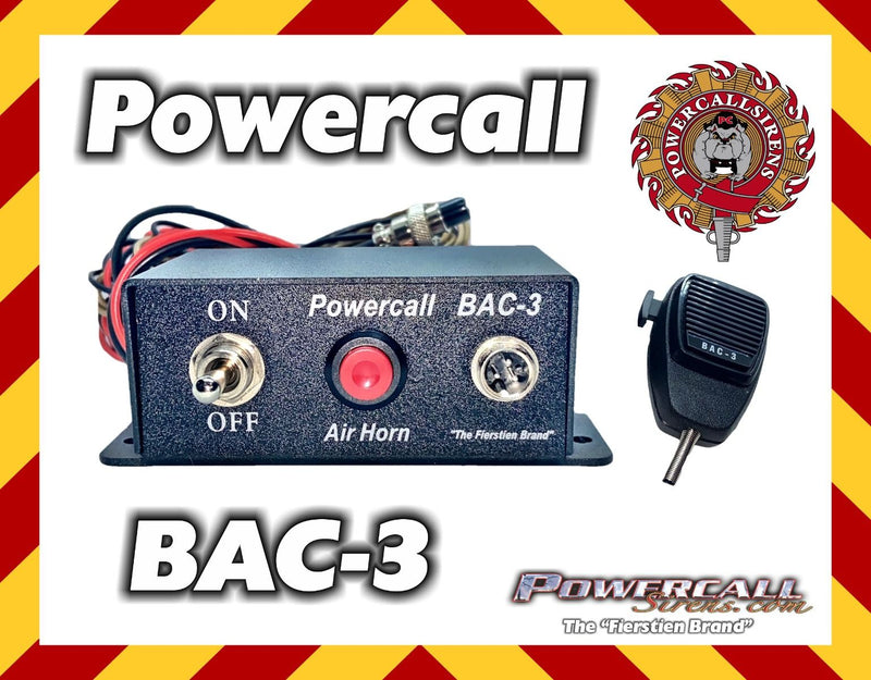 Powercall BAC-3 100 Watt Air Horn/PA System - Powercall Sirens LLC