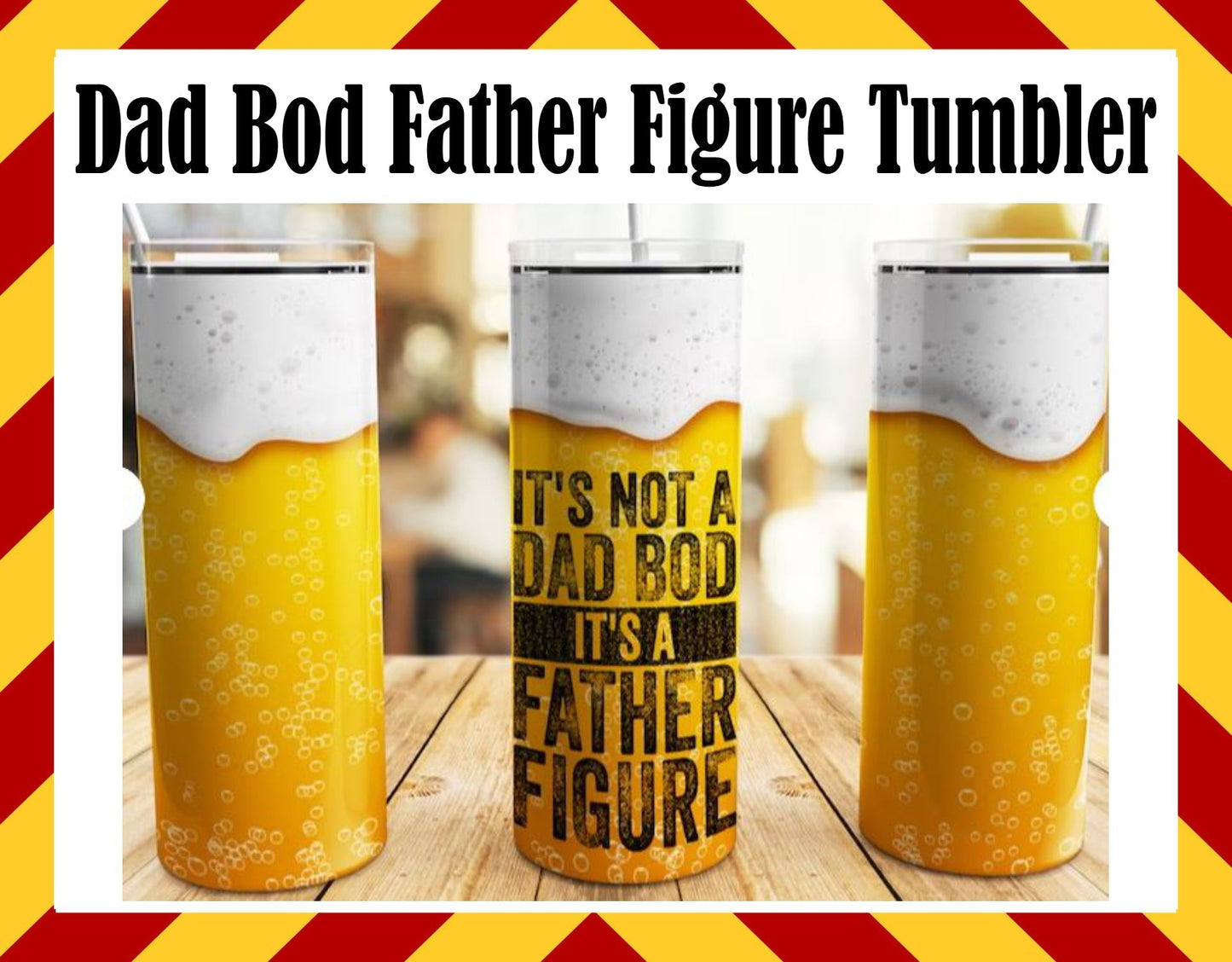 Stainless Steel Cup -  Dad Beer Bod Design Hot/Cold Cup