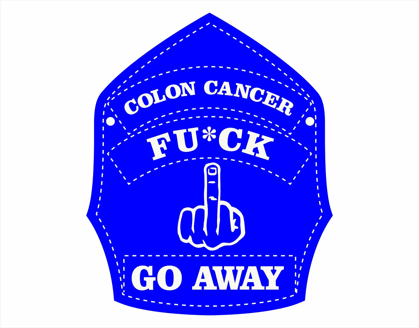 Window Sticker - Colon Cancer Powershield Decal