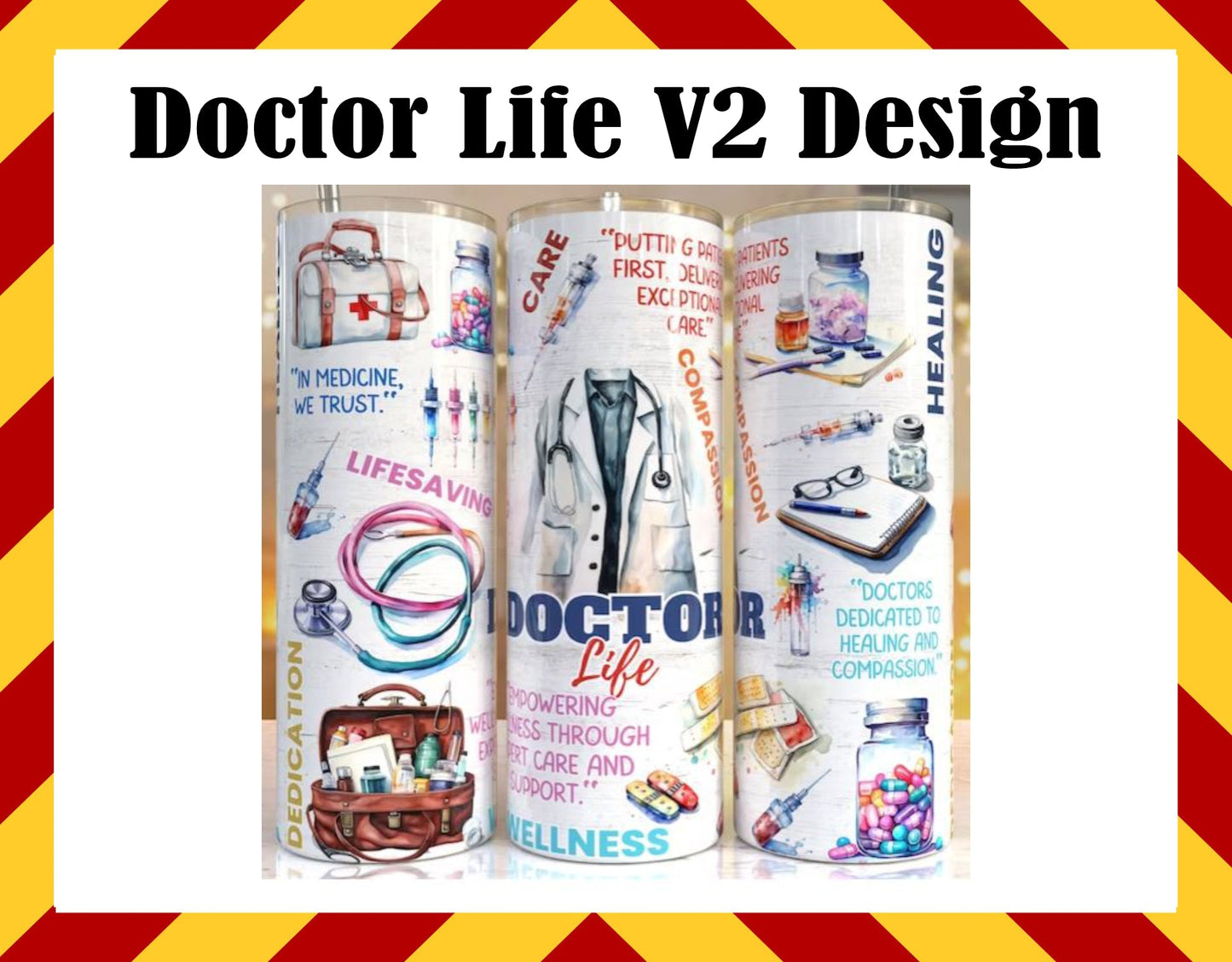 Stainless Steel Cup - Doctor Life Version 2 Design