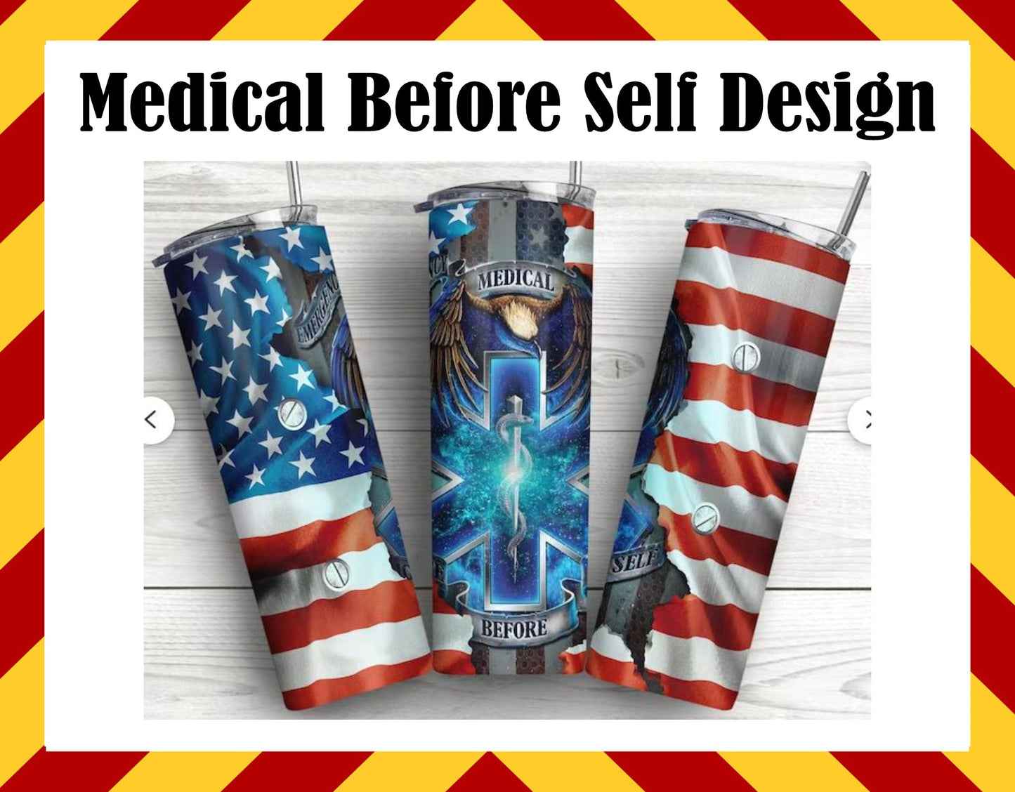 Stainless Steel Cup - Medical before self EMS Design Hot/Cold Cup