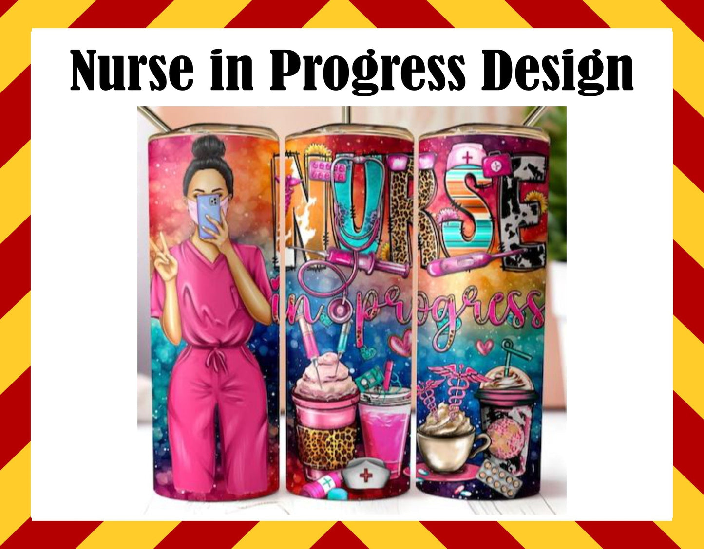 Stainless Steel Cup - Nurse in Progress Design