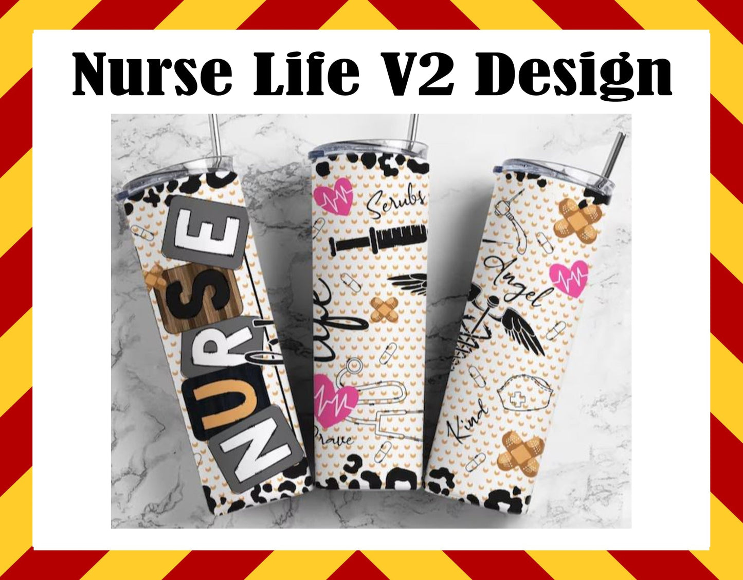 Stainless Steel Cup - Nurse Life V2 Design