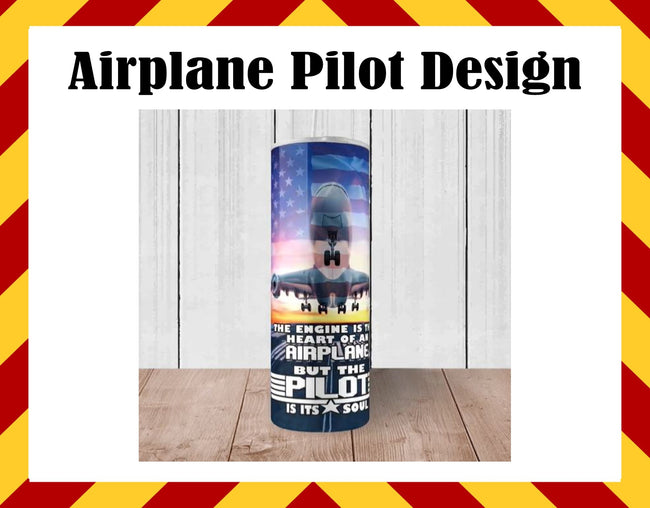 Drink Water Cup - Airplane Pilit Cup Design