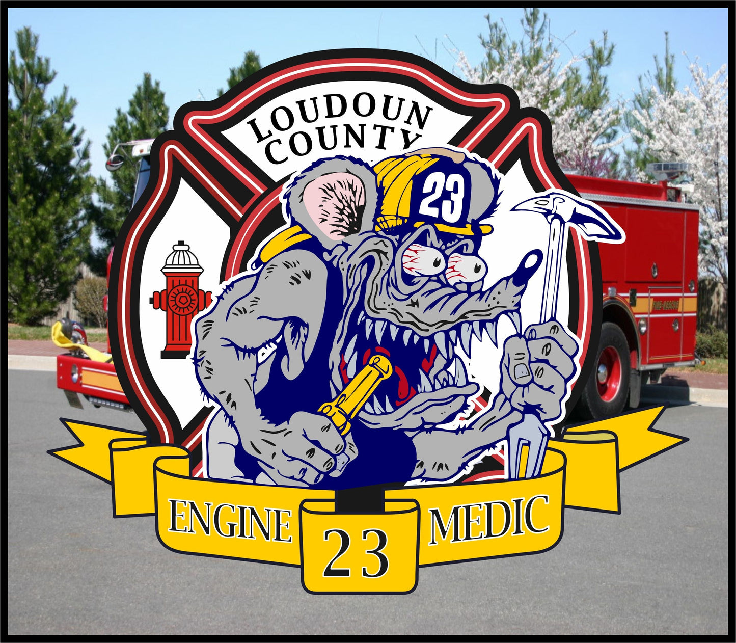 Stainless Steel Cup -  Loudoun Station 23 Design Hot/Cold Cup