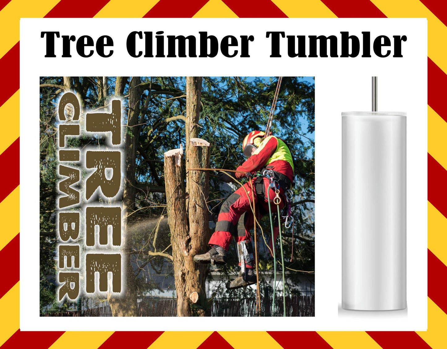 Stainless Steel Cup - Tree Climber Design Hot/Cold Cup